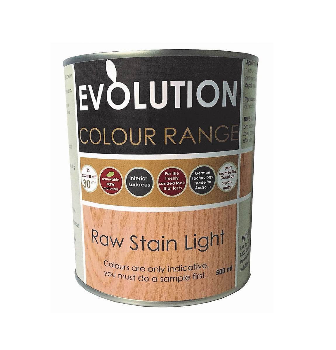 Raw Stain Light - 0.5L | Carbatec